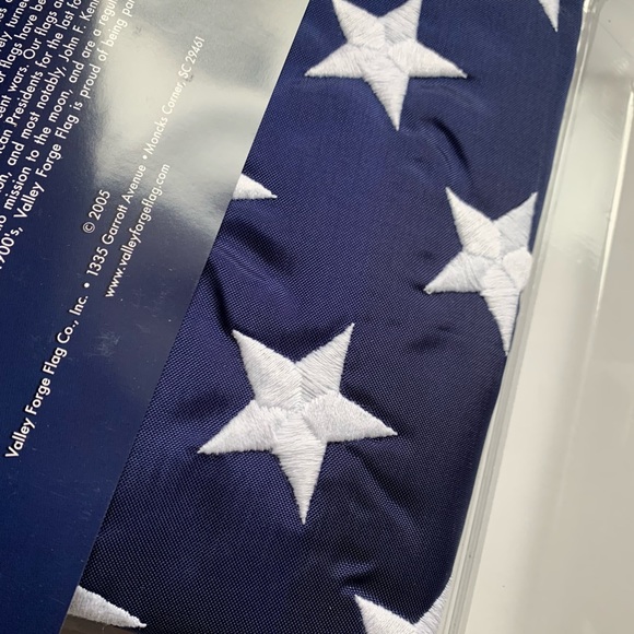 NEW Nylon Flag Embroidered Valley Forge - Picture 3 of 5